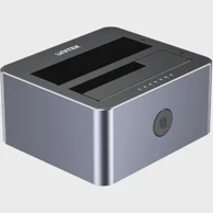 UNITEK Stanica za kloniranje Y-3027GY01-EU, 2xSATA 2.5"/3.5", USB-C 10Gbps